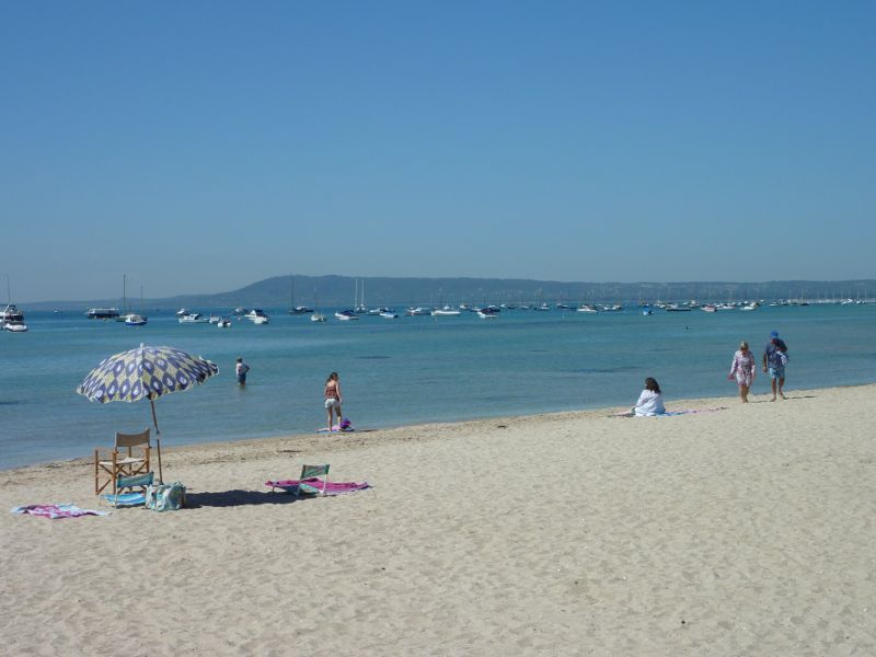 Sorrento - Western end of Sorrento Front Beach: View across beach towards Arthurs Seat