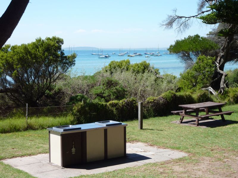 Sorrento - Sorrento Front Beach opposite St Pauls Road: Picnic and BBQ area overlooking beach