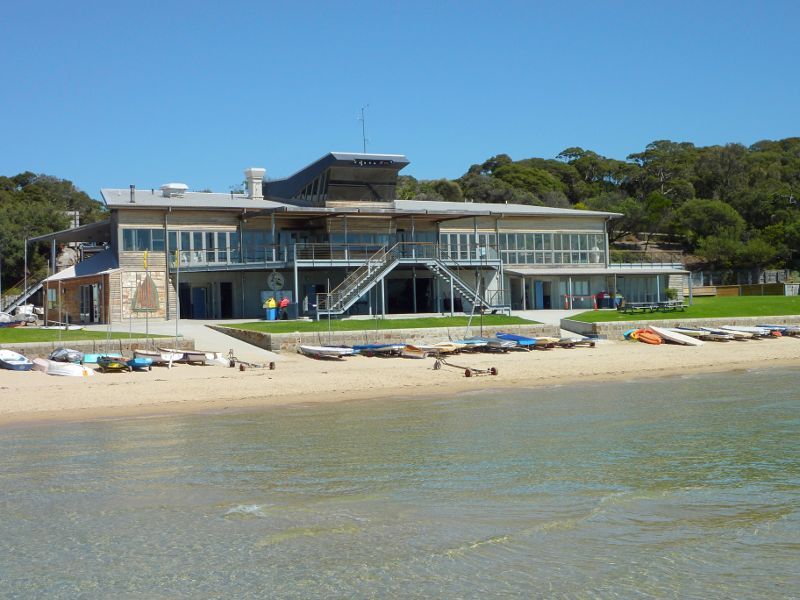 Sorrento - Sorrento Front Beach at Sorrento Sailing Couta Boat Club: Sorrento Sailing Couta Boat Club overlooking the beach