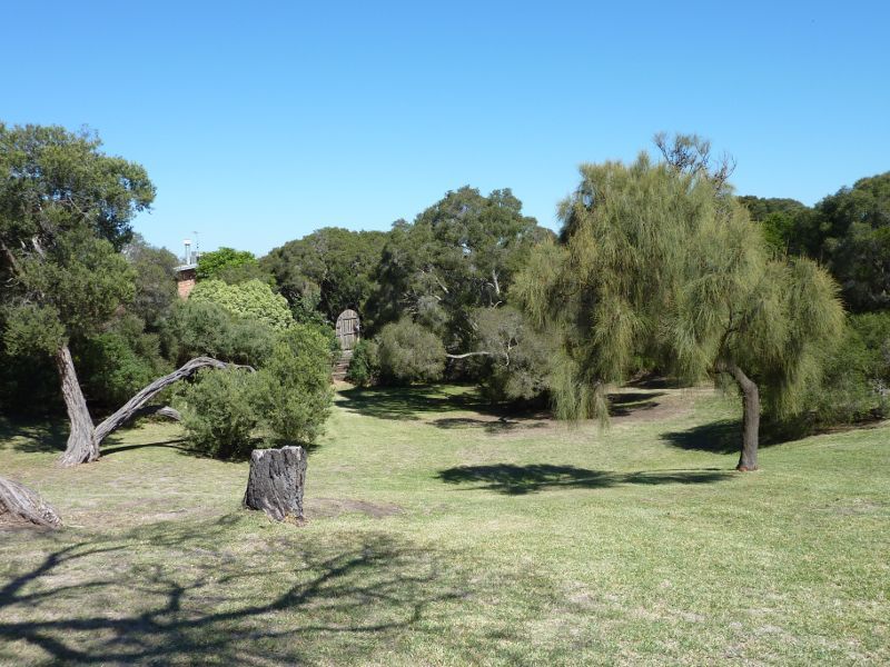 Sorrento - Eastern Sister and Collins Settlement Historic Site, Port Phillip - Lawns near lookout at tip of Eastern Sister