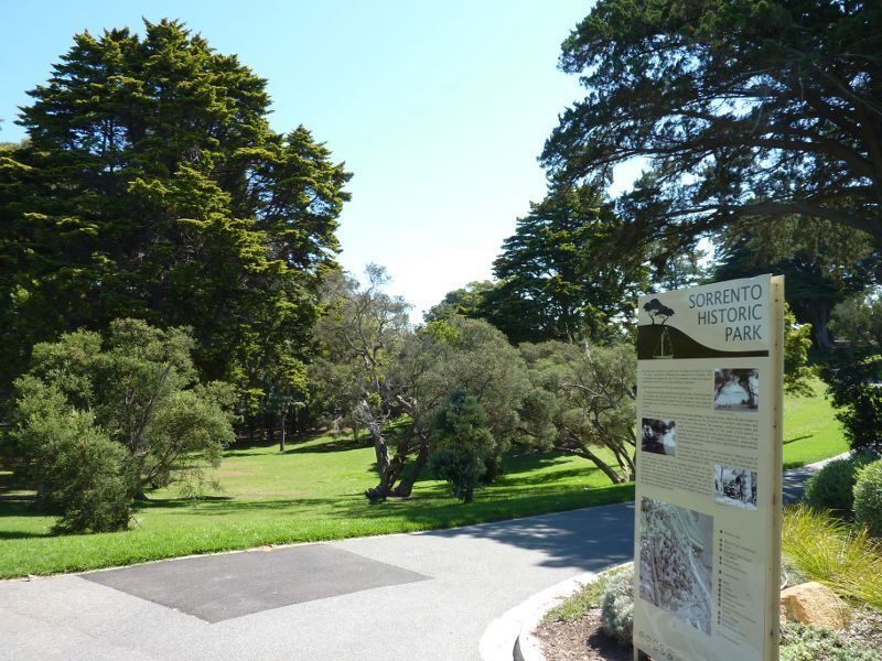 Sorrento - Sorrento Historic Park, Hotham Road: Information board