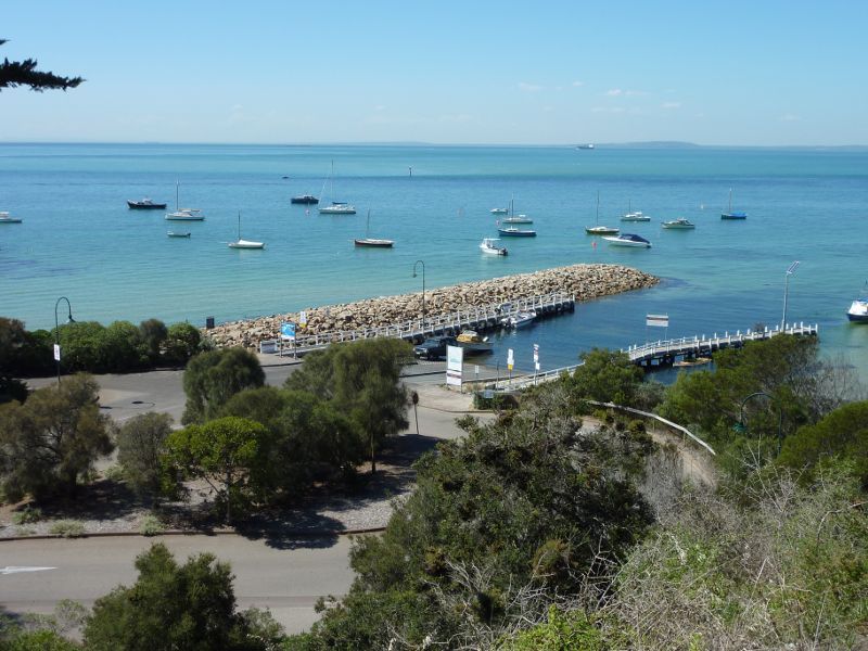 Sorrento - Sorrento Historic Park, Hotham Road: View down to boat ramp