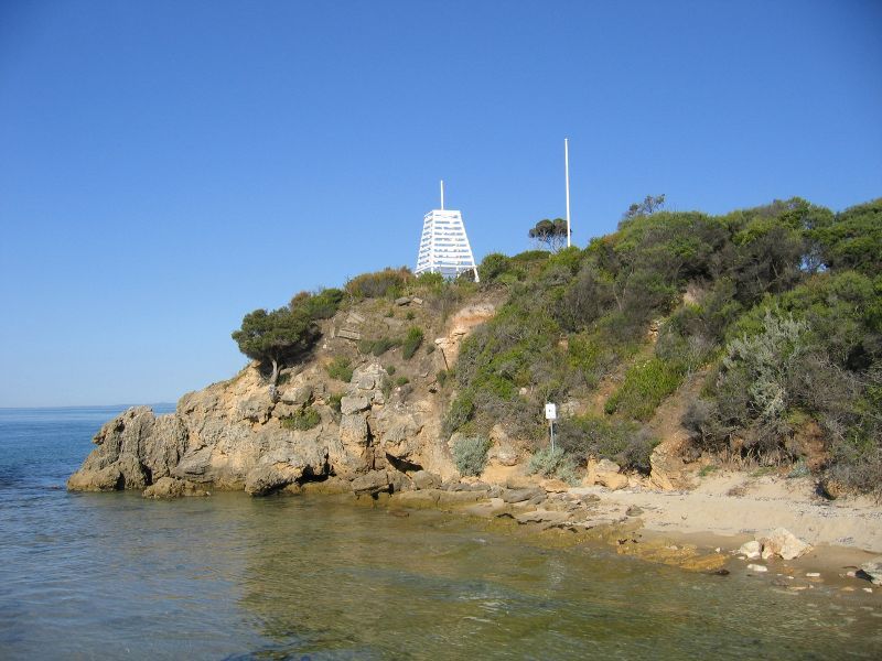 Sorrento - Point King, Port Phillip: Easterly view of Point King from jetty