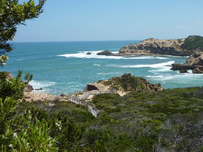 Sorrento - Diamond Bay, Bass Strait - Entrance to Diamond Bay viewed from Mt St Pauls Lookout