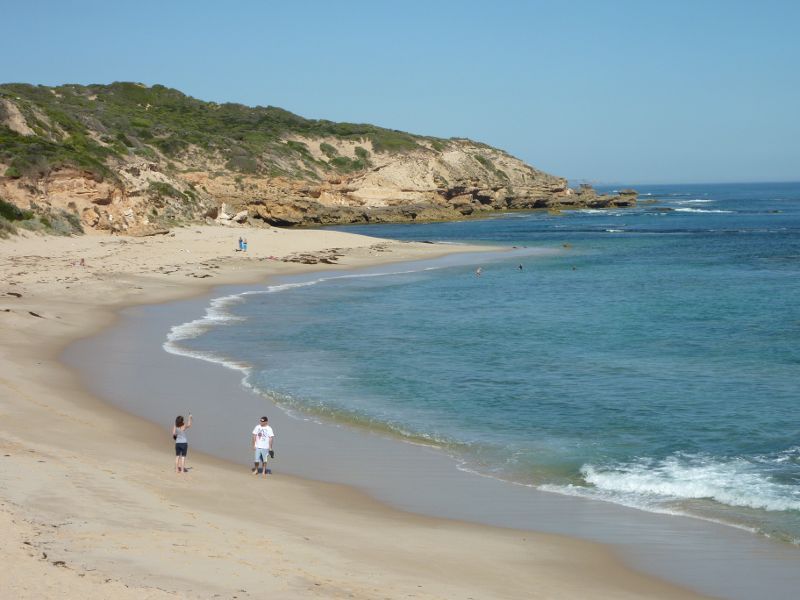 Sorrento - Sorrento Ocean Beach, Bass Strait - South-easterly view along beach