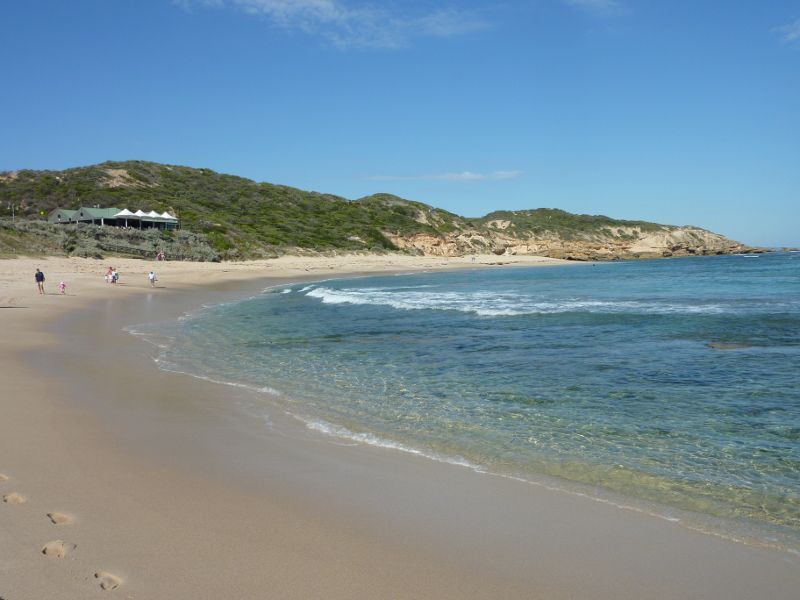 Sorrento - Sorrento Ocean Beach, Bass Strait: South-easterly view along beach