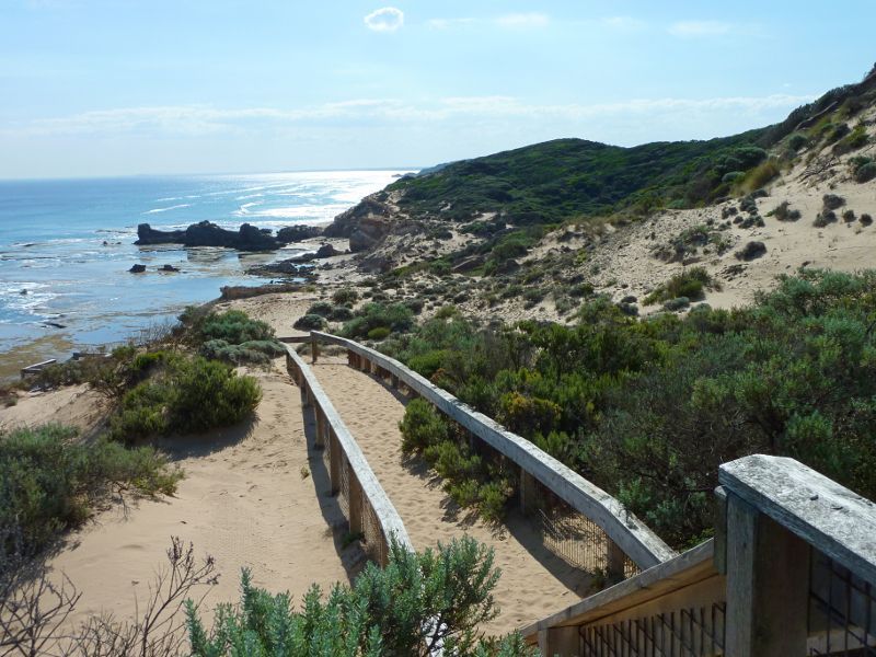 Sorrento - Sorrento Ocean Beach, Bass Strait: Path along beach south of Coppins Lookout