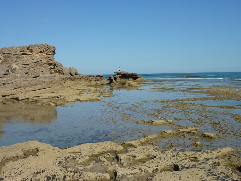 Sorrento - Sorrento Ocean Beach, Bass Strait - Rocky coastline south of Coppins Lookout