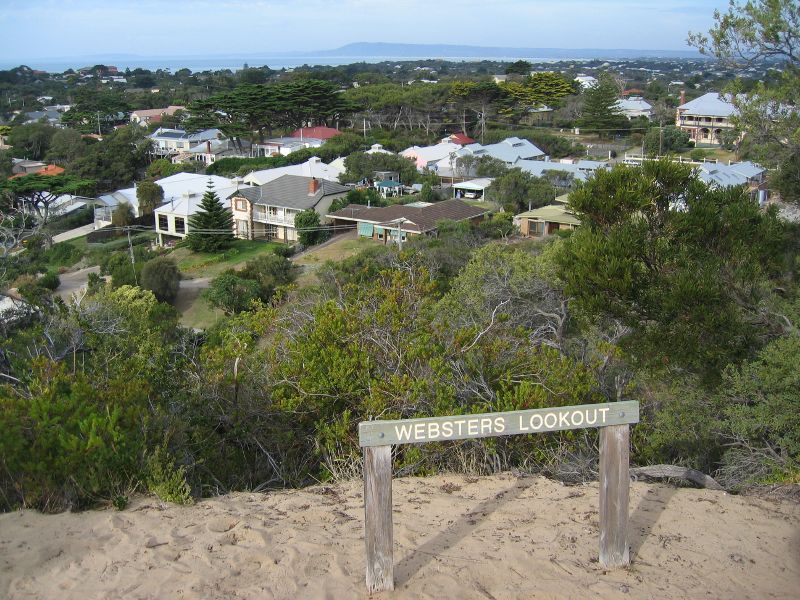 Sorrento - Sorrento Ocean Beach, Bass Strait: Easterly view at Websters Lookout