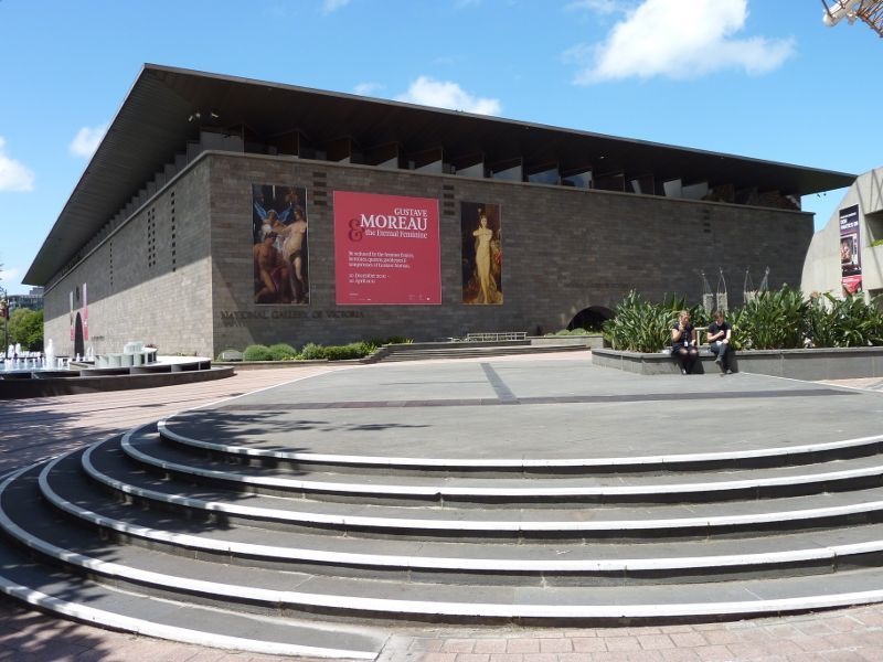 Southbank - National Gallery of Victoria, St Kilda Road: Northern side of gallery