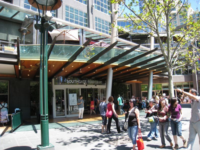 Southbank - Southgate Shopping Centre, Southbank Promenade: Southgate Food Court viewed from Southbank Promenade