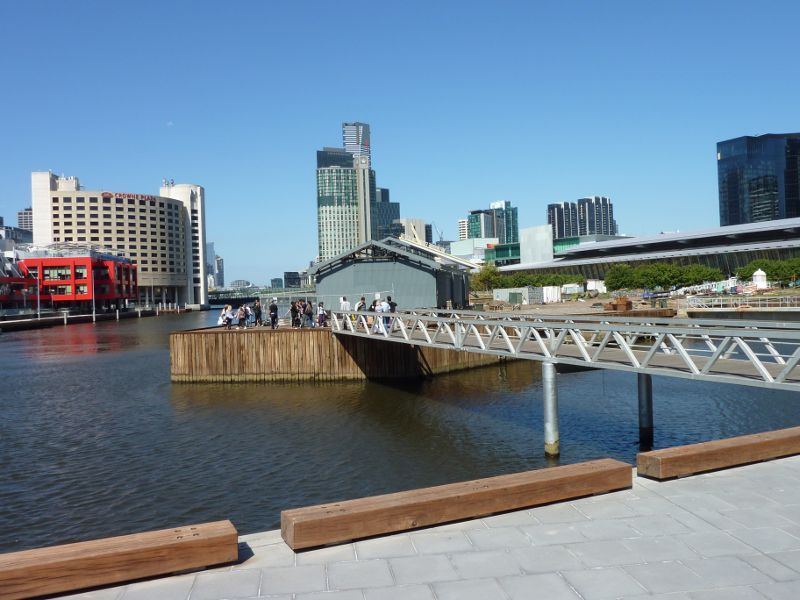 Southbank - South Wharf: Bridge across entrance to Dukes Dock