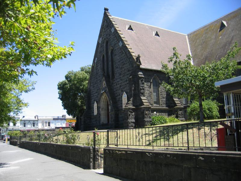 South Melbourne - Clarendon Street area and commercial centre: St Lukes Anglican Church, corner Dorcas St and Clarendon St