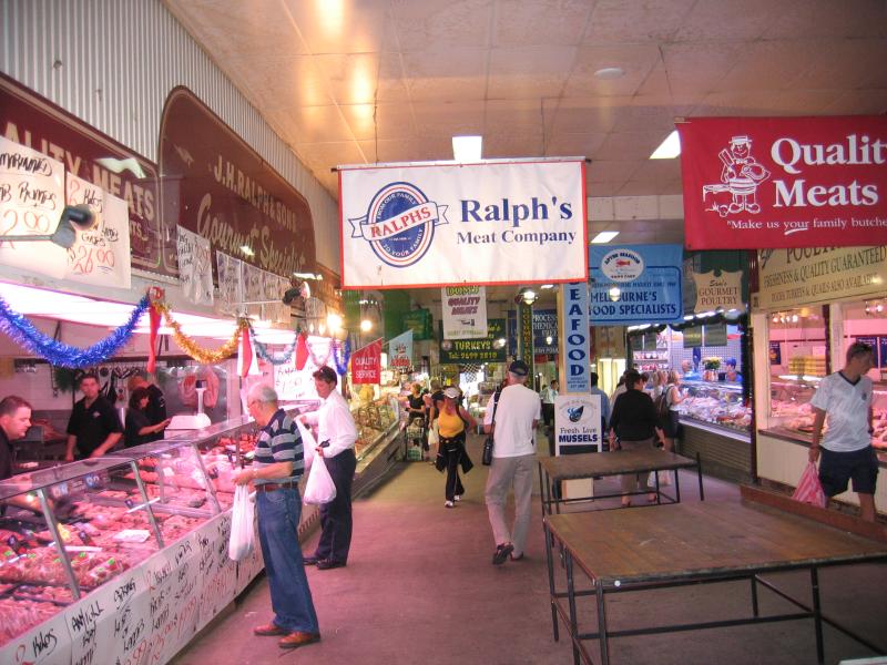 South Melbourne - South Melbourne Market: Meat section