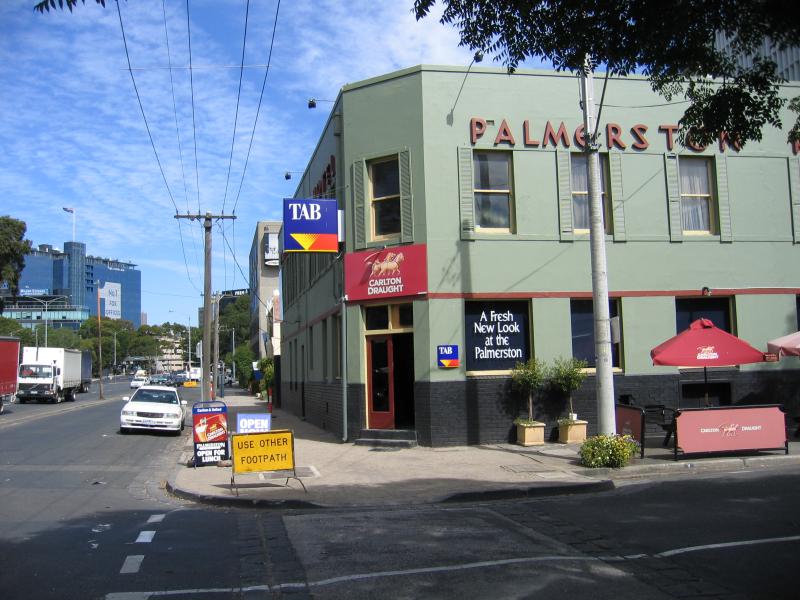 South Melbourne - Kings Way area: Palmerston Hotel, corner Palmerston Cr and Kings Way