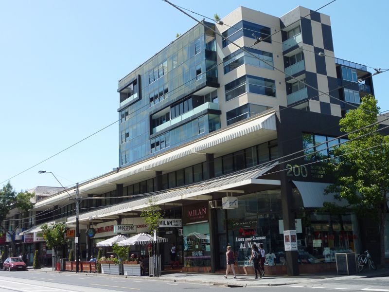 South Yarra - Shops along Toorak Road: Corner of Toorak Rd and William St