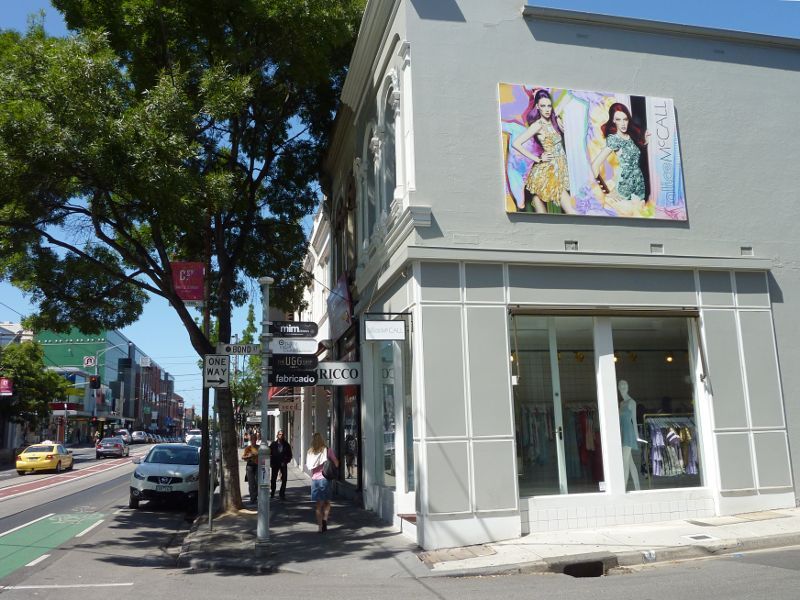 South Yarra - Chapel Street: View south along Chapel St at Bond St