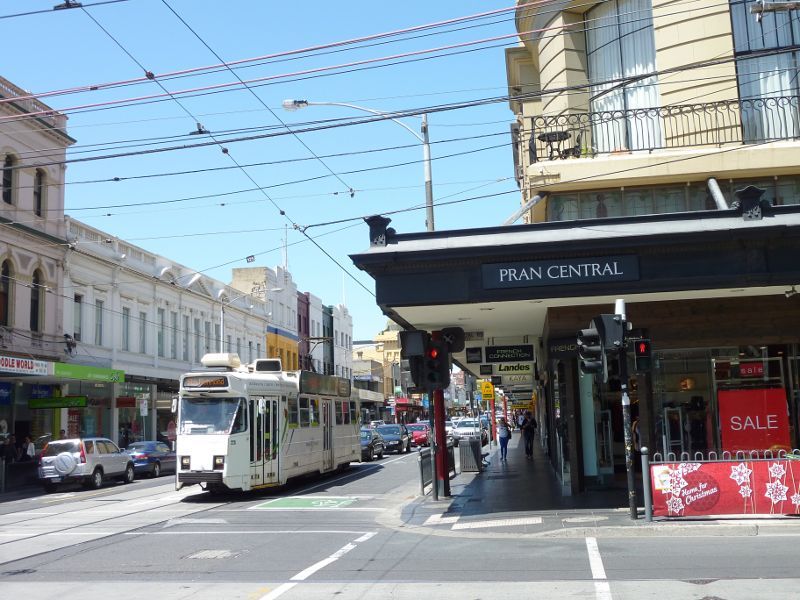 South Yarra - Chapel Street: View south along Chapel St at Commercial Rd and Pran Central