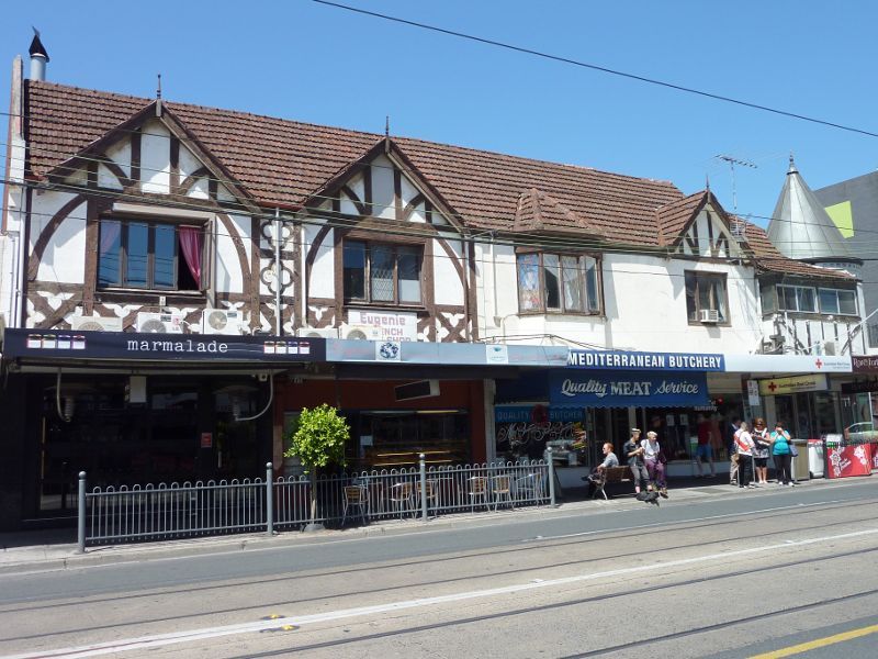 South Yarra - Commercial Road and Malvern Road: Shops along south side of Commercial Rd between Cato St and Izett St