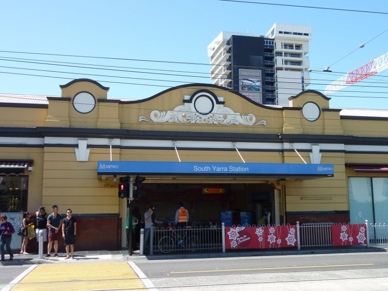 South Yarra - South Yarra railway station, Toorak Road: Entrance to railway station
