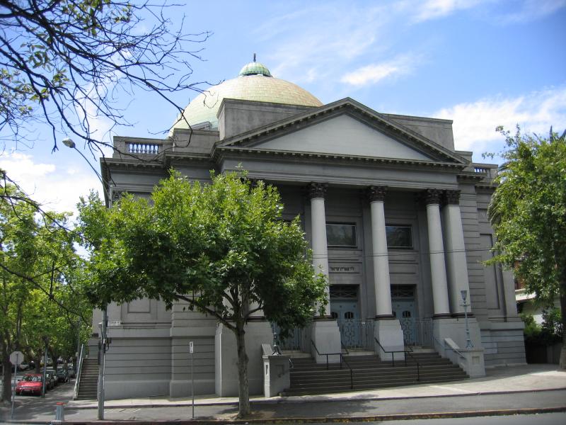 South Yarra - Toorak Road west of Punt Road: Synagogue, corner Toorak Rd and Arnold St