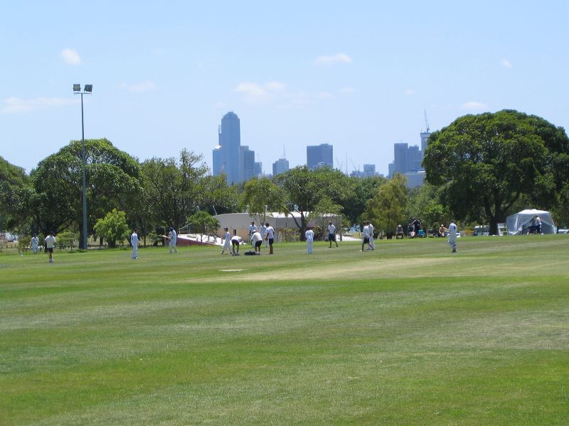 St Kilda - Albert Park along Fitzroy Street: Ian Johnson Oval