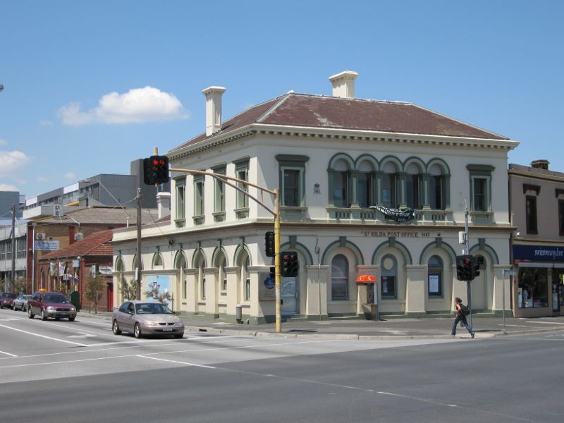 St Kilda - St Kilda Road and Brighton Road: Old St Kilda post office, corner St Kilda Rd and Inkerman St