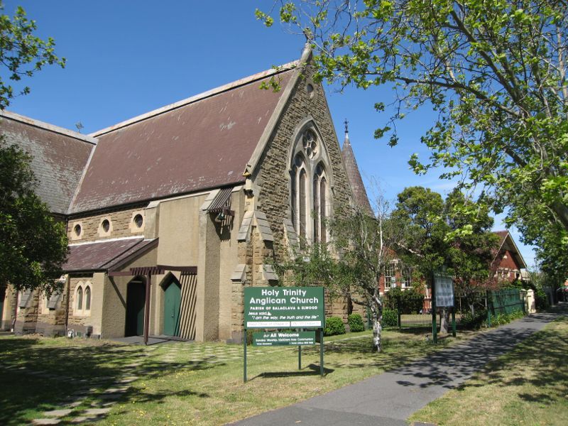 St Kilda - St Kilda Road and Brighton Road - Holy Trinity Anglican Church, Brighton Rd at Dickens St