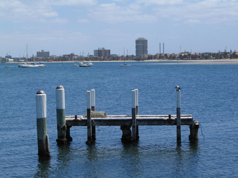 St Kilda - St Kilda Pier and St Kilda Harbour - Northerly view through harbour