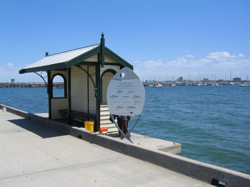 St Kilda - St Kilda Pier and St Kilda Harbour: Shelter on north side of pier
