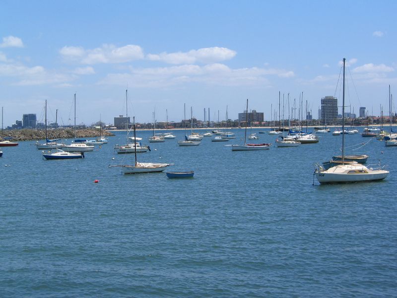 St Kilda - St Kilda Pier and St Kilda Harbour: Boats in the harbour