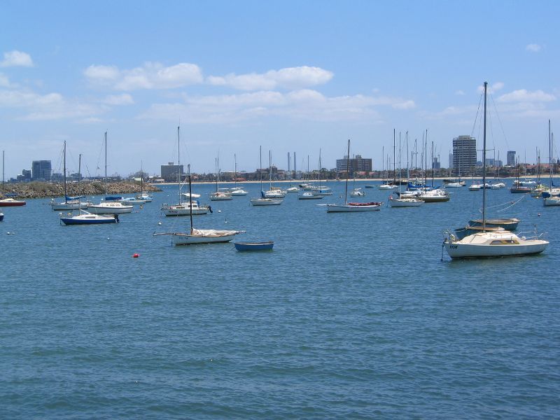 St Kilda - St Kilda Pier and St Kilda Harbour - Boats in the harbour