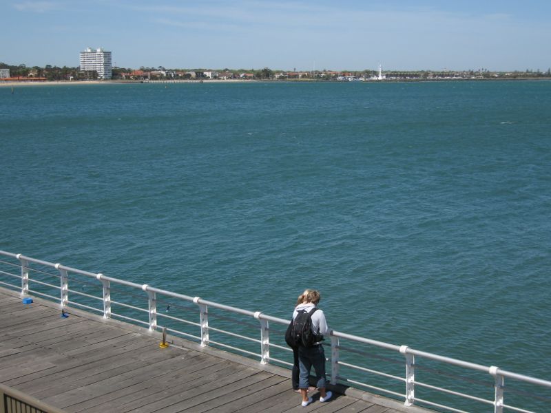 St Kilda - St Kilda Pier and St Kilda Harbour: South-easterly view across bay from kiosk