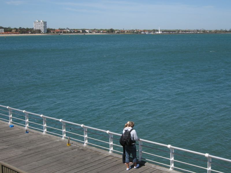 St Kilda - St Kilda Pier and St Kilda Harbour - South-easterly view across bay from kiosk