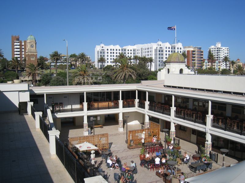 St Kilda - St Kilda Sea Baths: Central courtyard within sea baths