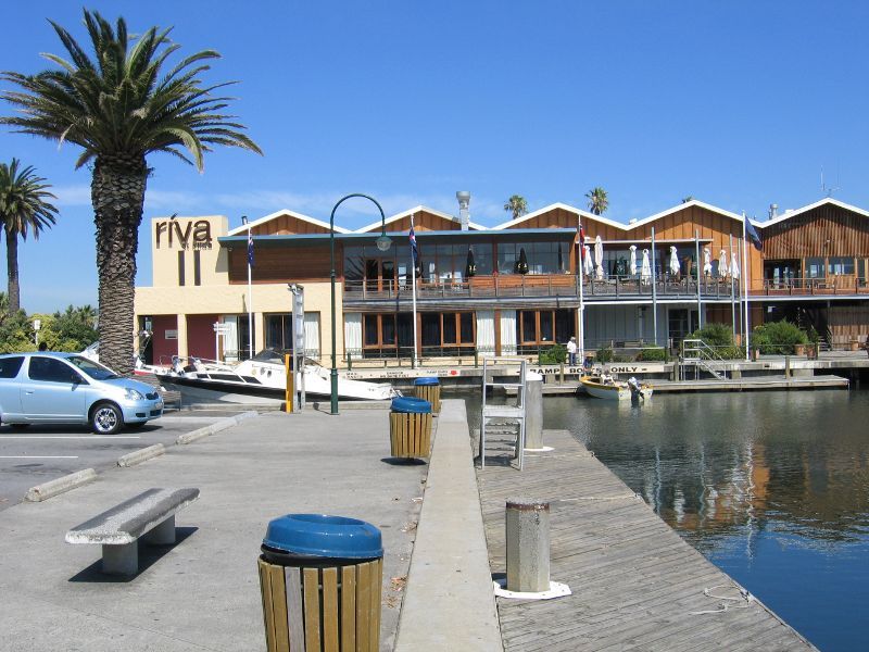 St Kilda - St Kilda Marina: View along southern end of marina