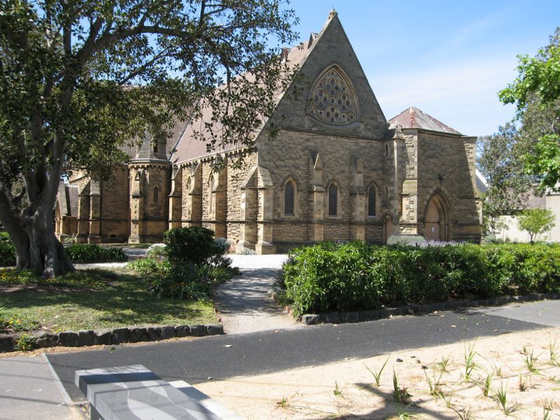 St Kilda - Around St Kilda: Christ Church, corner Acland St and Eildon Rd