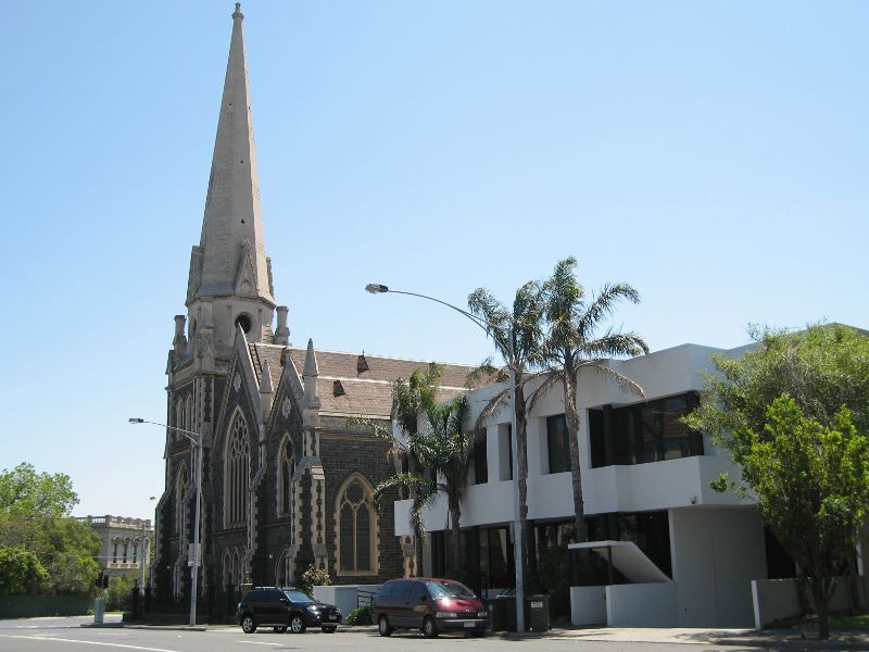St Kilda - Around St Kilda: St Kilda Presbyterian Church, corner Alma Rd and Barkly St