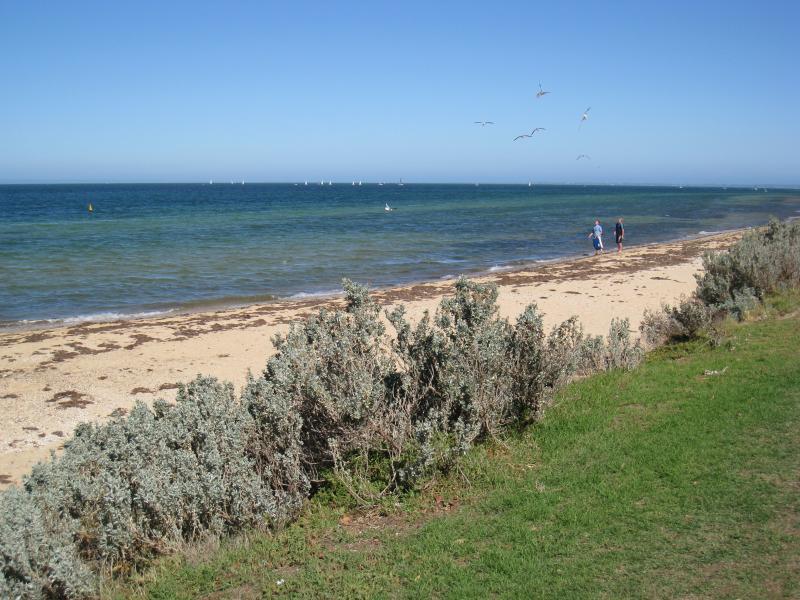 St Leonards - Jetty, boat ramp and surroundings, Bluff Road at Leviens Road: Beach south of jetty