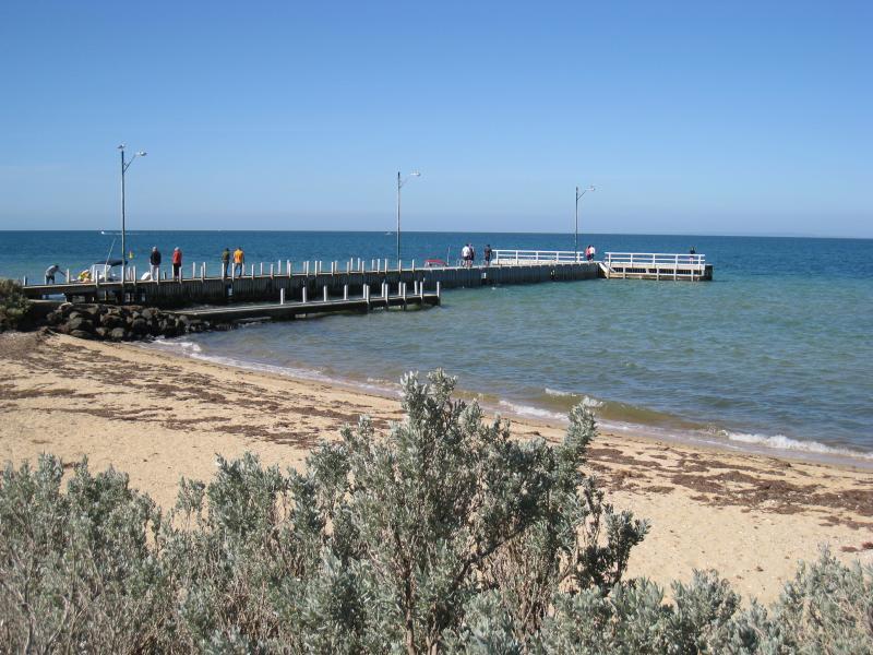 St Leonards - Jetty, boat ramp and surroundings, Bluff Road at Leviens Road: View of jetty and boat ramp from foreshore