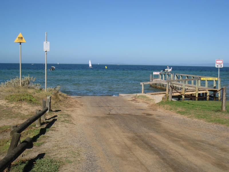 St Leonards - Yacht club and surrounding foreshore, southern end of Lower Bluff Road - Boat ramp and jetty (Le Noury's Landing), north of yacht club