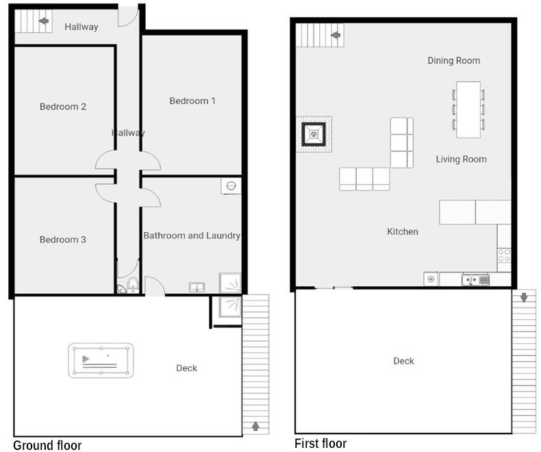Island Surf & Sun - Floor plan