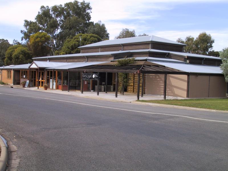 Swan Hill - Pioneer Settlement: Art Gallery, Monash Dr at entrance to Pioneer Settlement