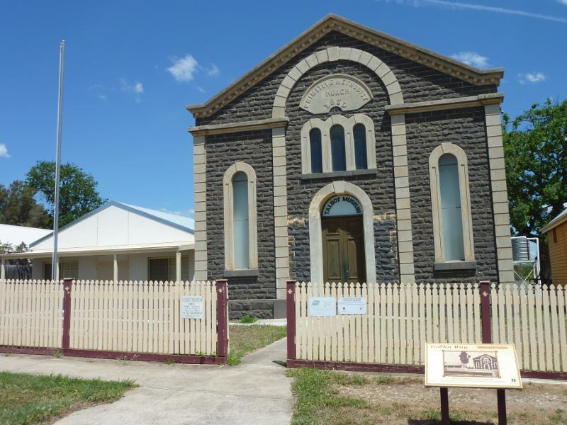 Talbot - Camp Street: Talbot Museum at old Primitive Methodist Church, Camp St east of Lansdowne St