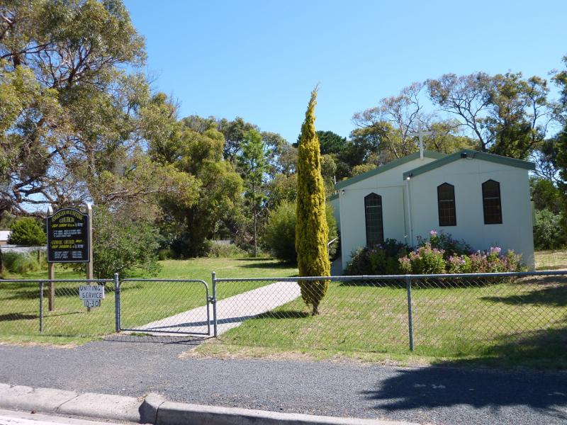 Tarwin Lower - Commercial centre and shops, River Drive: Church