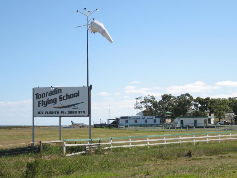 Tooradin - South Gippsland Highway east of town centre: Tooradin Airfield viewed from highway
