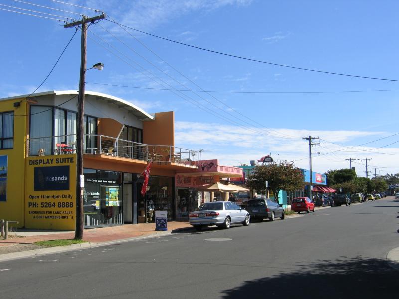 Torquay - Shops and commercial centre around Gilbert Street - View west along Gilbert St