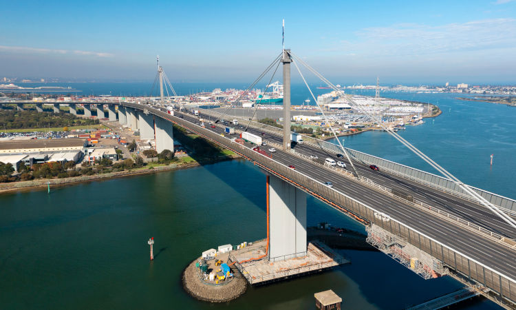 West Gate Bridge, Port Melbourne