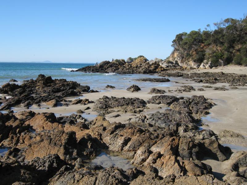 Walkerville - Beach at Walkerville North and Walkerville South: View south along beach from near Walkerville South boat ramp
