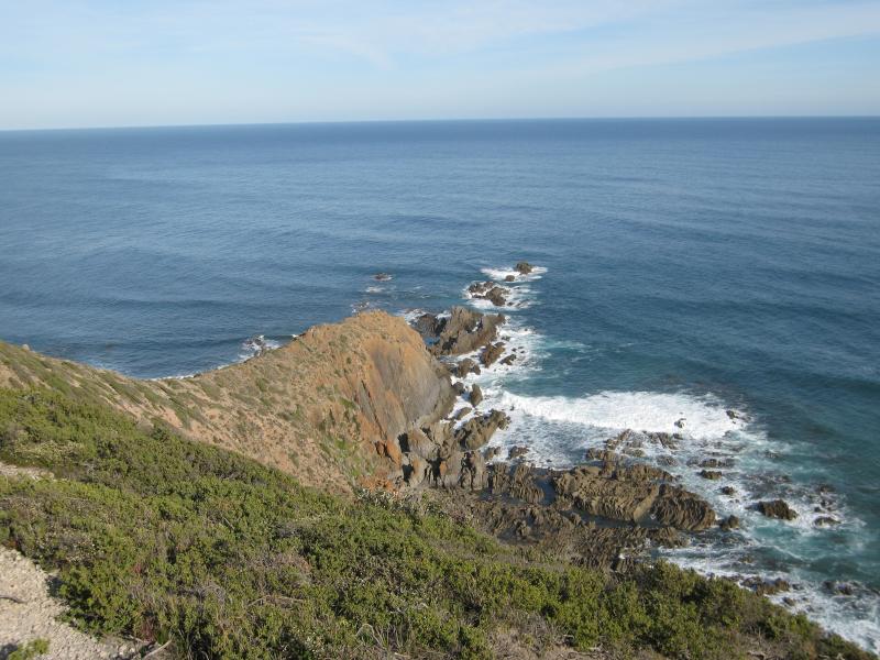 Walkerville - Cape Liptrap and lighthouse - View west out to sea from lookout